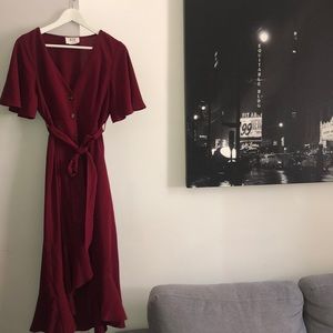 Merlot Midi Dress